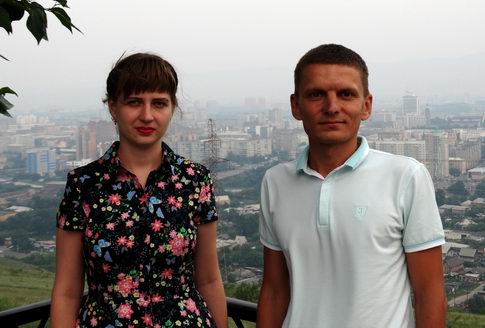 Meeting with expert for personal data security Ksenia Shudrovа in Krasnoyarsk, Russia.